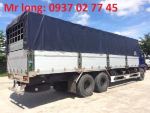 Hino FL8JW7A mui bạt , xe tải Hino 15 tấn mui phủ , xe tải Hino 3 chân tải trọng 15 tấn , xe tải Hino FL8JTSL thùng mui bạt bửng nhôm , đại lý xe tải Hino .
