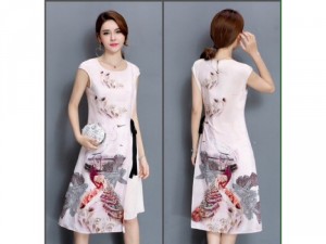 Đầm maxi họa tiết cao cấp