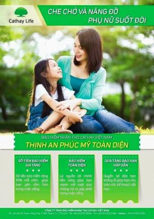 Sản phẩm tiết kiệm kết hợp bảo vệ người phụ nữ, C19 Cathay Life Việt Nam,