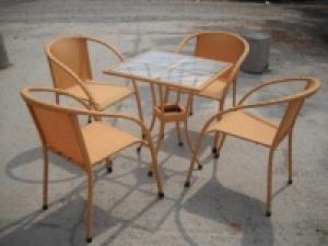 Công ty cần thanh lý ghế cafe kiểu sang trọng chất liệu nhựa giả mây