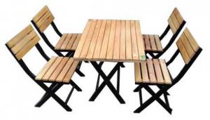 Bàn ghế chân sắt mặt gỗ chuyên dùng cho quán cafe, quán ăn, nhà hàng