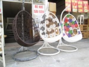 Xích đu nhựa giả Mây