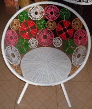 Xích đu nhựa giả Mây