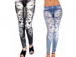 Quần leggin giống jean