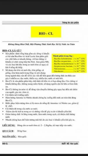Bio_cl men vi sinh hàn quốc