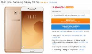 Điện thoại Samsung Galaxy C9 Pro