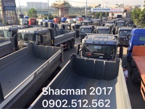 Các bác tài ở Tiền Giang đang mê mẩn xe ben shacman 2017