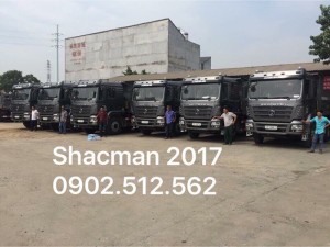 Dân Long An phát cuồng với xe ben ShacMan 2017 của Rita Võ