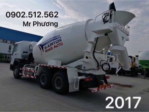 Bán xe trộn bê tông howo 2017 ở Đà Nẵng giá cực rẻ