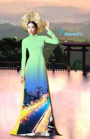 Vải áo dài phong cảnh