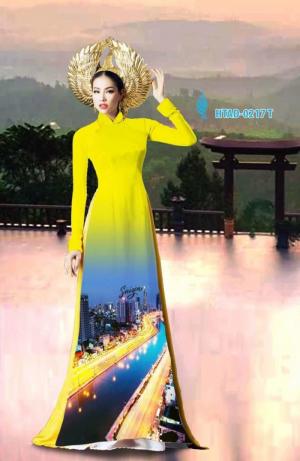 Vải áo dài phong cảnh