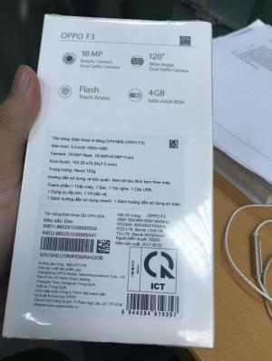 Bán oppo f3 màu đen nguyên seal