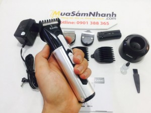 Tông đơ cắt tóc Kemei 3007 - 2 lưỡi đồng 2 pin sạc