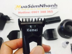 Tông đơ cắt tóc Kemei 3007 Tặng 2 lưỡi đồng 2 pin sạc , tiện dụng, an toàn - MSN383186