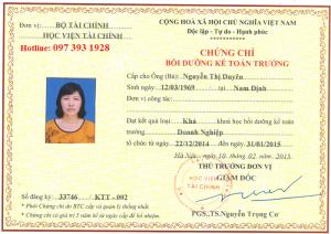 Học chứng chỉ kế toán trưởng tại Hà Nội