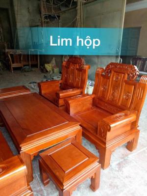 Bộ âu á tay hộp gỗ lim 2m40 phun pu bóng mờ