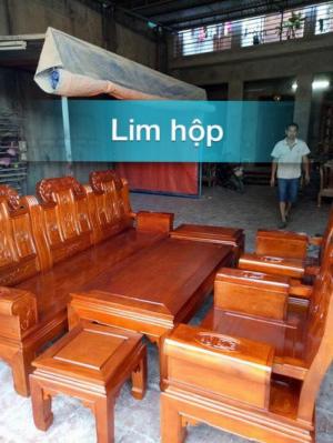 Bộ âu á tay hộp gỗ lim 2m40 phun pu bóng mờ