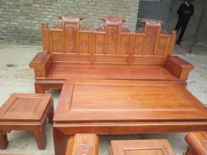 Bộ bàn ghế lim hộp cuốn thư 2m20