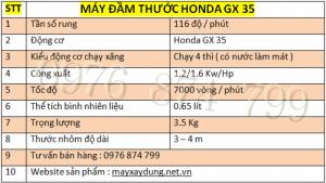 Máy đầm thước Honda GX 35