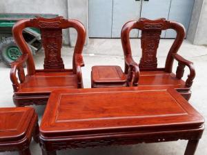 Bộ bàn ghế phòng khách minh quốc triện gỗ hương vân