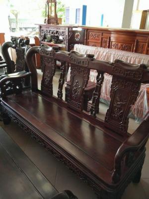 Bộ bàn ghế triện gỗ gụ