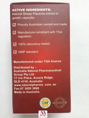 Viên uống nhau thai cừu Biosis Sheep Placenta 38000mg của Úc