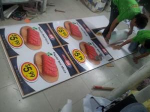 Bảng tên thực phẩm nhập khẩu đươc in PP cán format