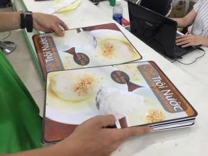 In menu tấm đơn từ PP bồi formex