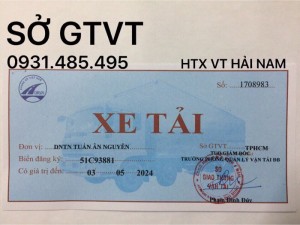 Cấp phù hiệu xe tải, xe đầu kéo, xe hợp đồng toàn khu vực miền nam