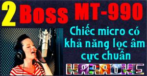 Micro không dây Boss MT-990 sản phẩm mới  thiết kế 4 anten thu phát.