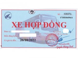 Phù hiệu xe hợp đồng cho xe grab và uber toàn miền nam