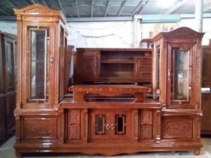 Kệ Tivi Gỗ Xoan Đào , Kệ Kính