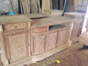 Kệ tivi Kiểu Quẩn Thừng - gỗ hương vân, gỗ gõ đỏ , gỗ hương đá - loại 2m2 và 2m4