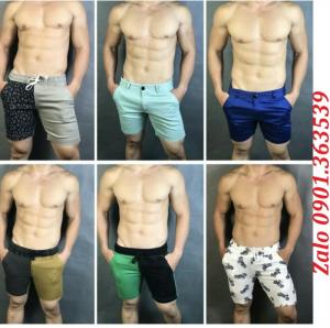 Quần lửng linen nam, quần short nam nhiều màu