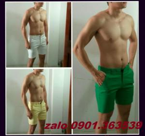 Quần lửng linen nam, quần short nam nhiều màu