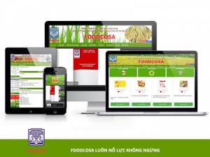 VINADESIGN thiết kế website cho Công ty TNHH MTV Lương Thực Thành phố Hồ Chí Minh - foodcosa.vn