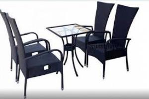 Bàn ghế cà phê mây nhựa thương hiệu tân ngọc khôi