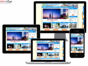 VINADESIGN Thiết kế website Công ty TNHH Du lịch Đông Phương Quốc Tế - DongPhuongQuocTeTravel.com