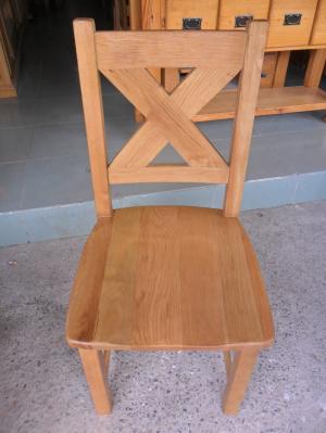 GHẾ GỖ SỒI chữ X