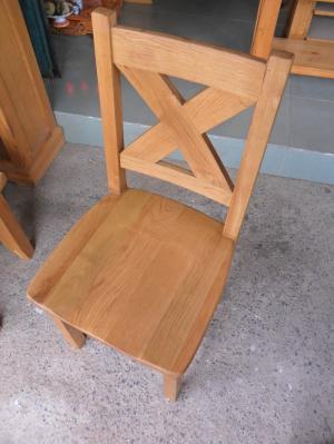 GHẾ GỖ SỒI chữ X