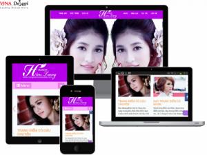 VINADESIGN Thiết kế website make up Hiền Trang - TrangDiemCoDauDep.com