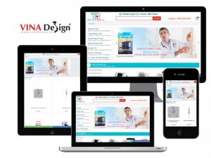 VINADESIGN thiết kế website cho hệ thống dụng cụ Y khoa Tiến Dũng - YKhoaTienDung