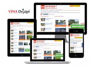 VINADESIGN thiết kế website bất động sản cho Nhà Đất VIP - CanHoQuan7.NhaDatVip.com