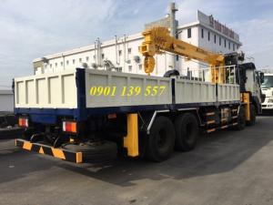 Mua xe HD320 máy cơ gắn cẩu soosan 10 tấn 5 khúc khuyến mãi bảo hiểm.
