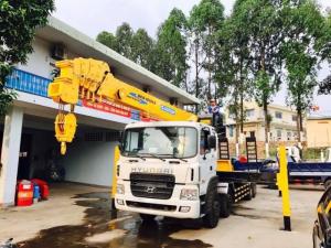 Mua xe HD320 gắn cẩu soosan 10 tấn khuyến mãi tem trago, nêm gối,...