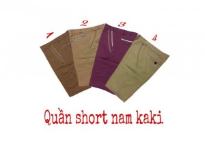 Quần short nam kaki