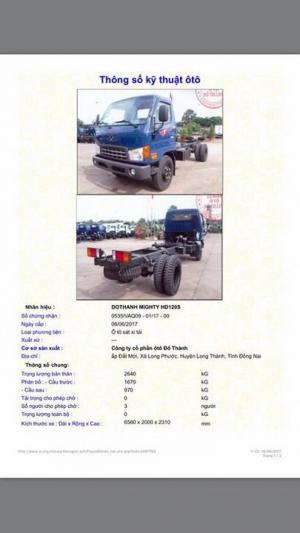 Xe Hyundai HD120s 8 tấn - Xe HD120s 8 tấn Hyundai đô thành - Giá xe 8 tấn đô thành HD120s