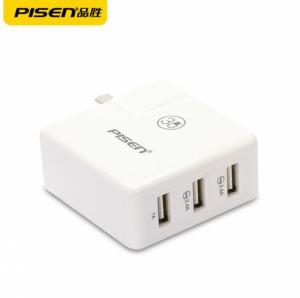 Cóc sạc iphone ipad PISEN 3USB 1A/2.4A trắng