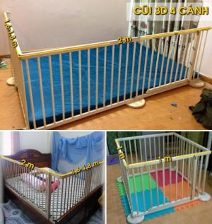 Cũi 3d 4 cánh có các kiểu lắp ráp thông dụng