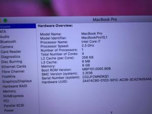 Bán Macbook Pro Retina - Intel core i7 - màn hình 15,4 inch 2012 giá 20tr